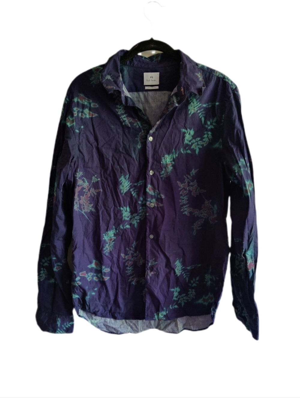 Paul Smith Navy Floral Button Down Shirt